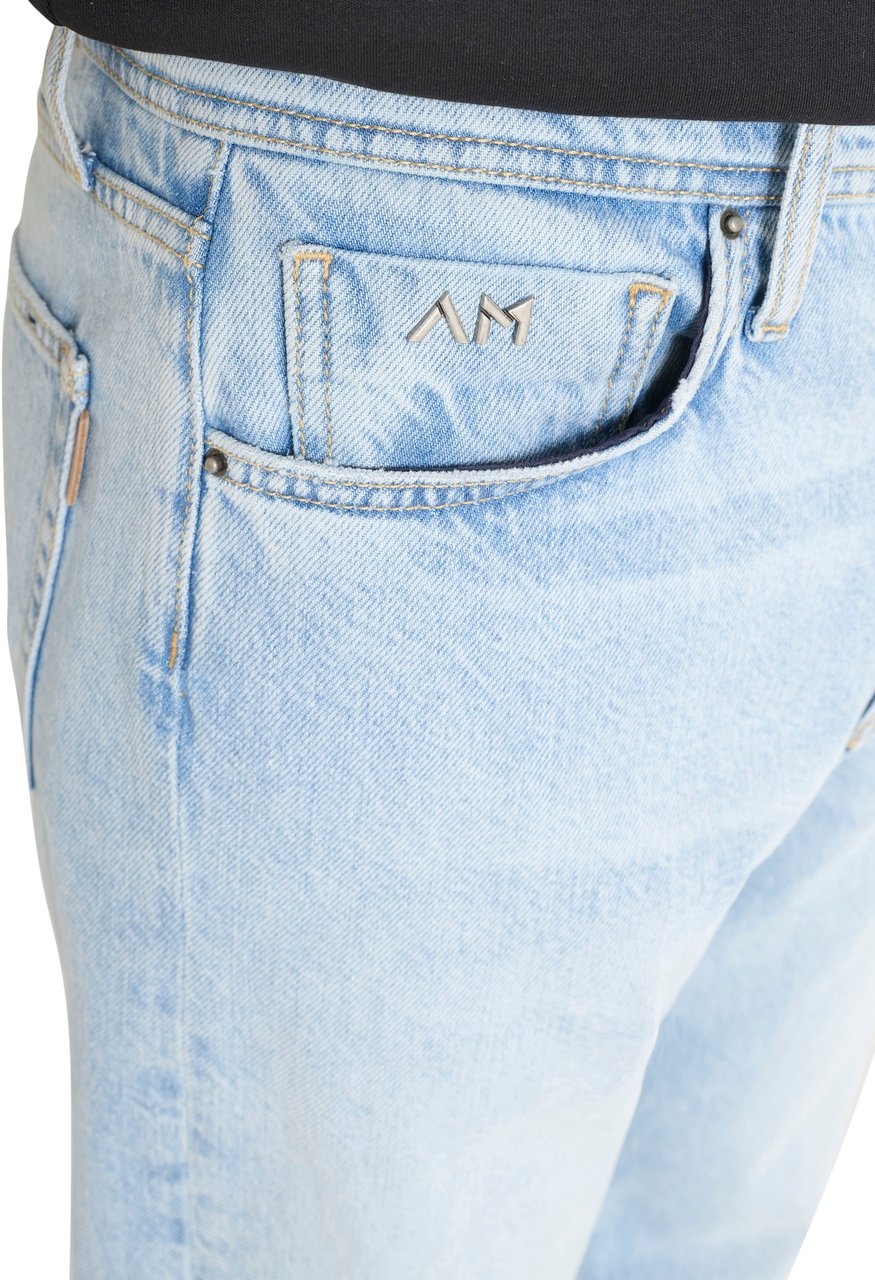 Antony Morato JEANS BRAD FLARED STRAIGHT FIT IN RIGID BLUE DENIM Blauw