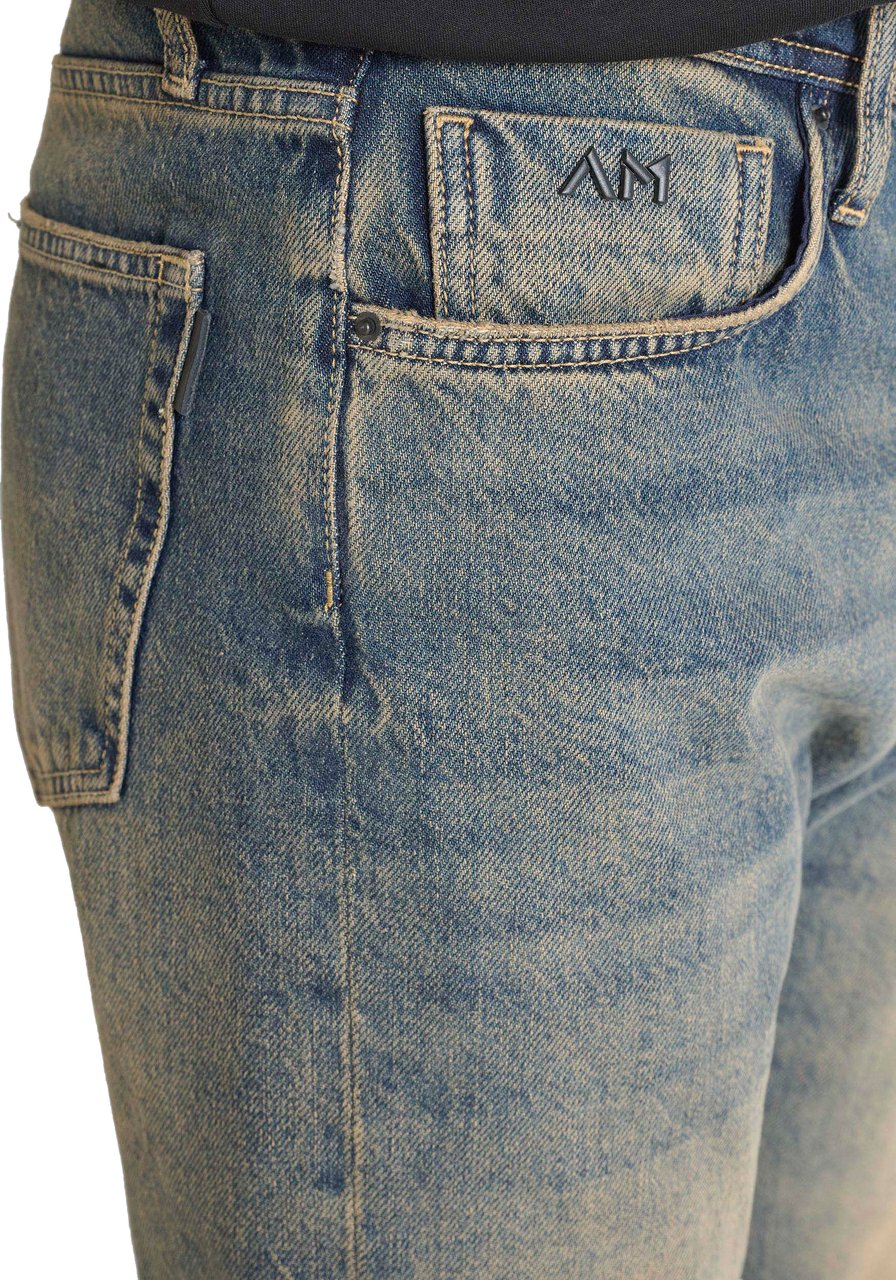 Antony Morato JEANS BRAD FLARED STRAIGHT FIT IN RIGID BLUE DENIM Blauw