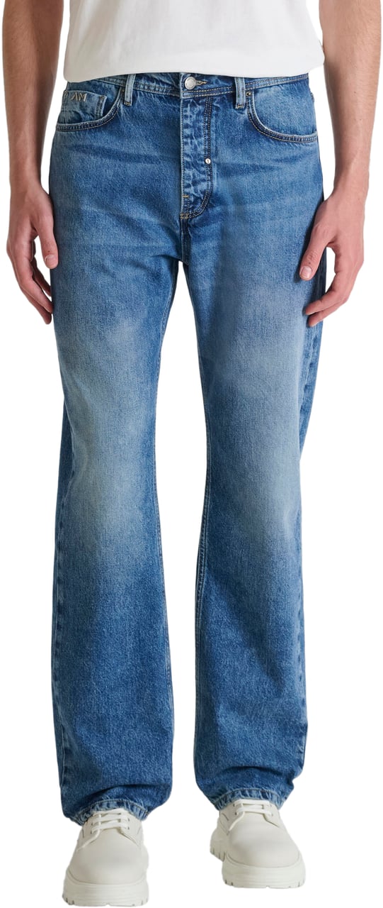 Antony Morato JEANS BRAD FLARED STRAIGHT FIT IN RIGID BLUE DENIM Blauw