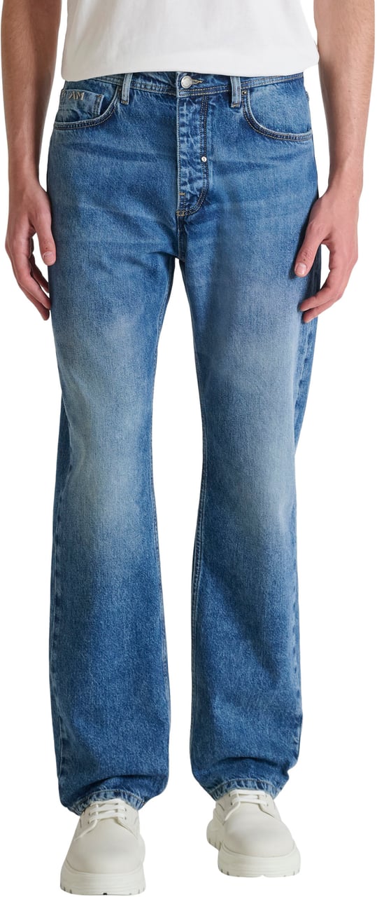 Antony Morato JEANS BRAD FLARED STRAIGHT FIT IN RIGID BLUE DENIM Blauw