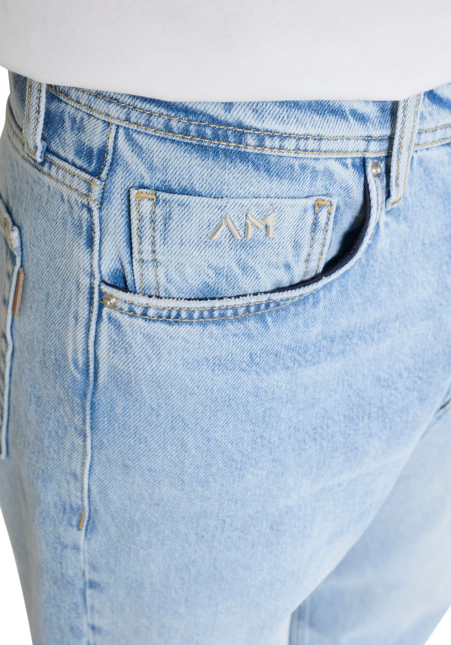 Antony Morato JEANS BRAD FLARED STRAIGHT FIT IN RIGID BLUE DENIM Blauw