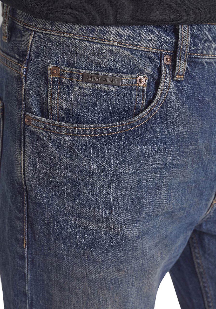 Antony Morato JEANS BRAD FLARED STRAIGHT FIT IN RIGID BLUE DENIM Blauw