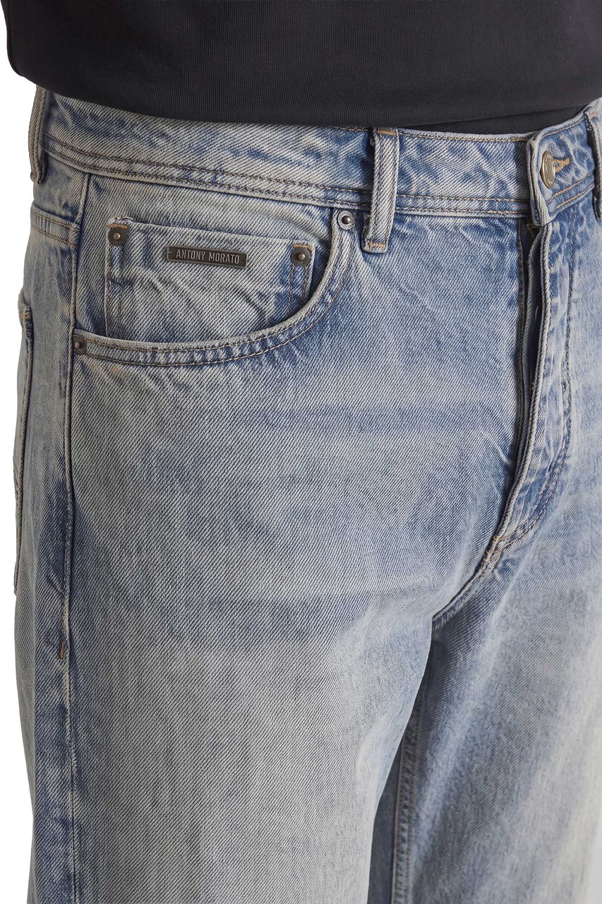 Antony Morato JEANS BRAD FLARED STRAIGHT FIT IN RIGID BLUE DENIM Blauw
