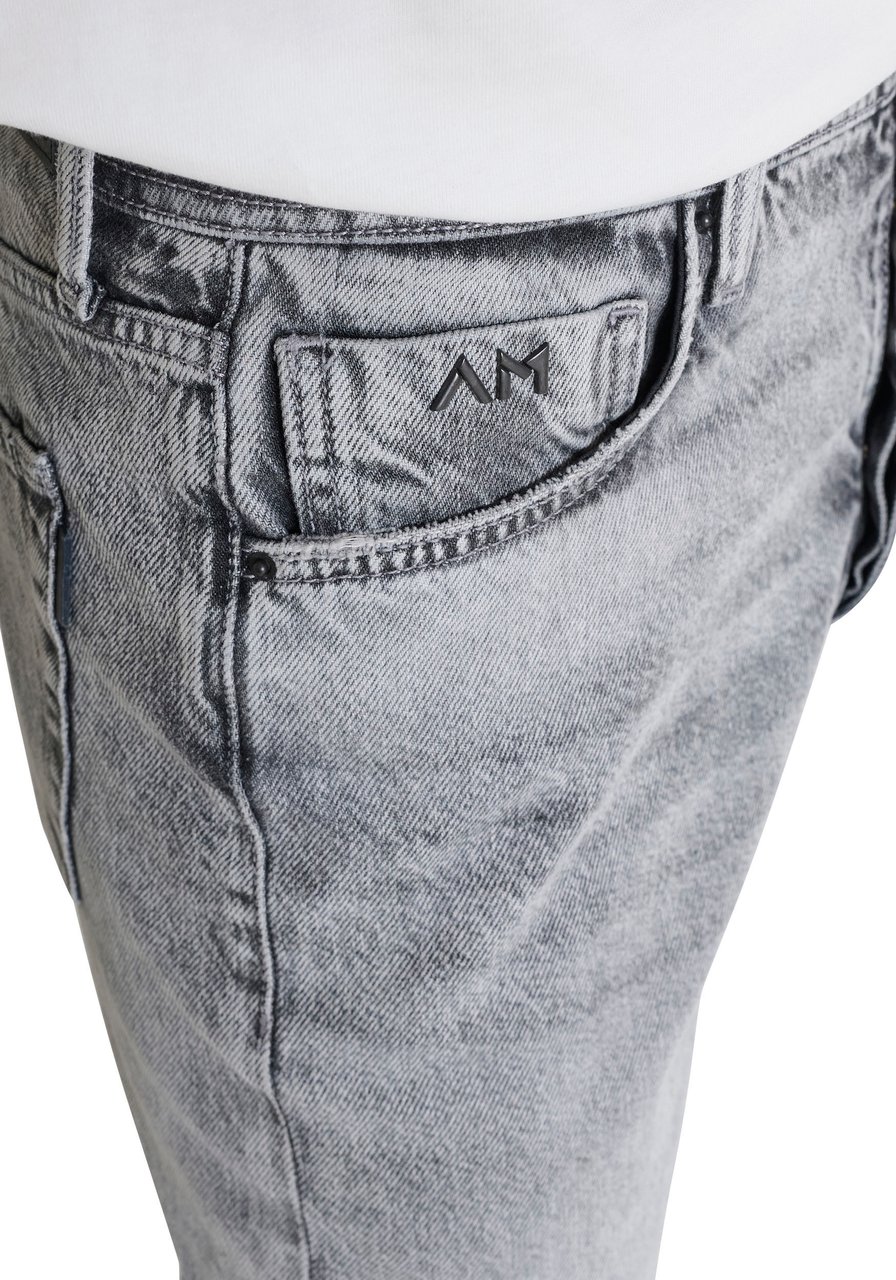 Antony Morato JEANS BRAD REGUALR FIT IN GREY DENIM Zwart
