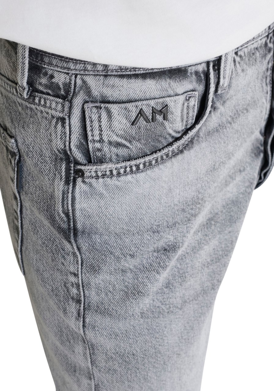 Antony Morato JEANS BRAD REGUALR FIT IN GREY DENIM Zwart