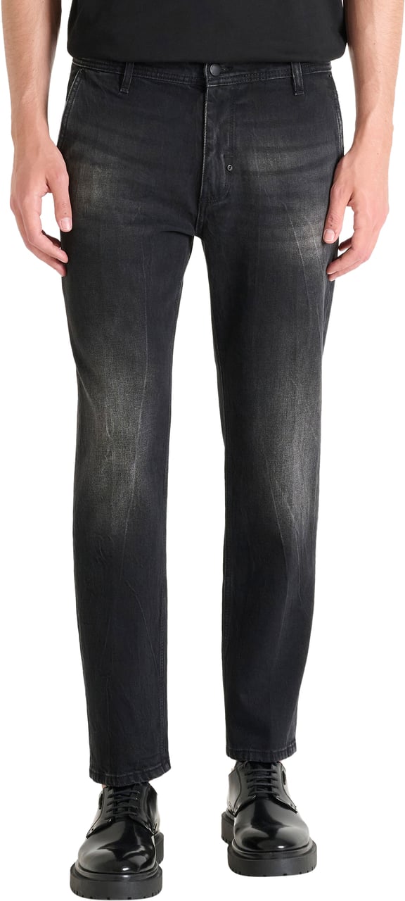 Antony Morato JEANS TREY REGULAR FIT IN BLACK DENIM Zwart