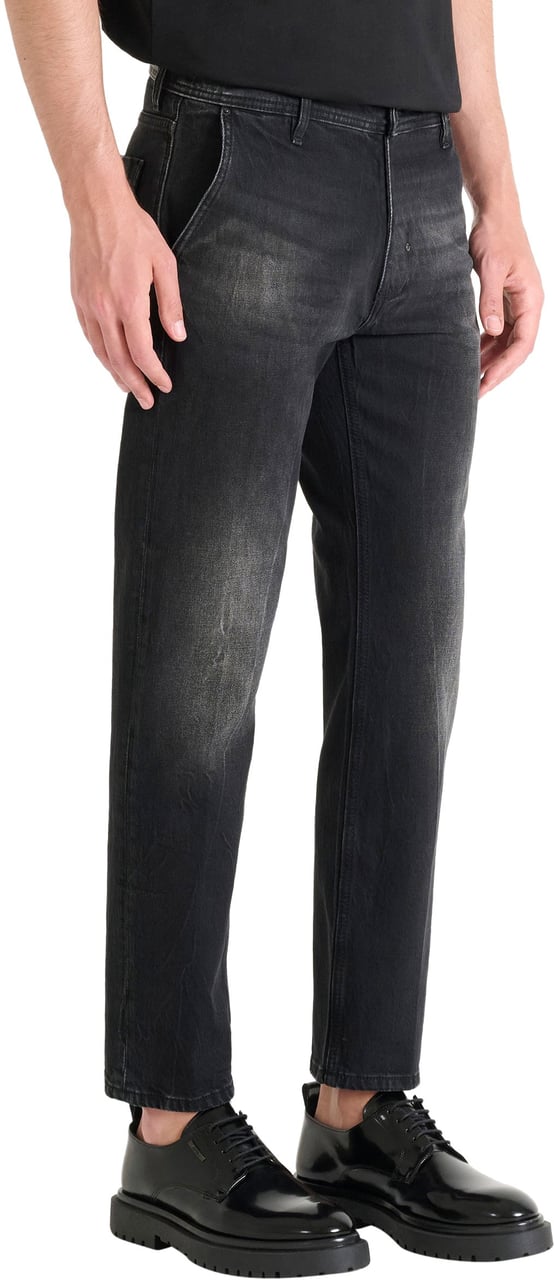 Antony Morato JEANS TREY REGULAR FIT IN BLACK DENIM Zwart