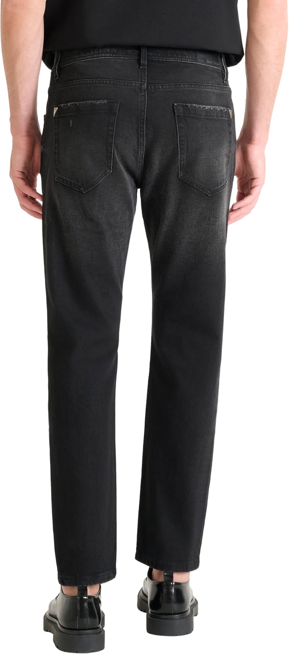 Antony Morato JEANS JIMI SLIM CROPPED FIT IN BLACK BLACK DENIM Zwart