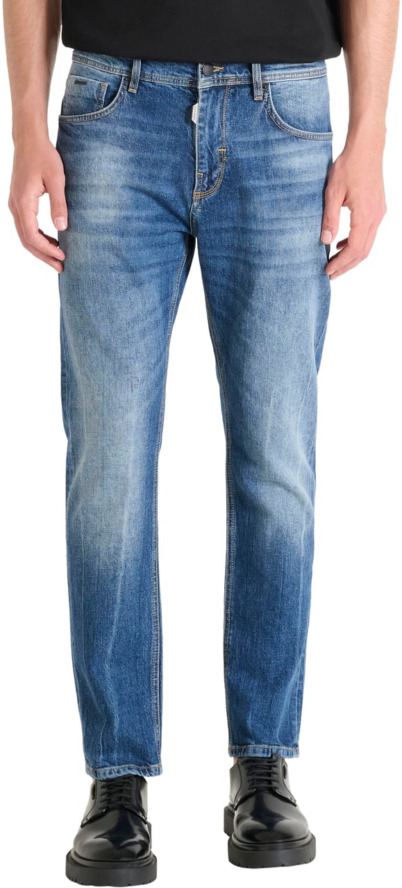 Antony Morato JEANS JIMI SLIM CROPPED FIT IN COMFORT BLUE DENIM Blauw