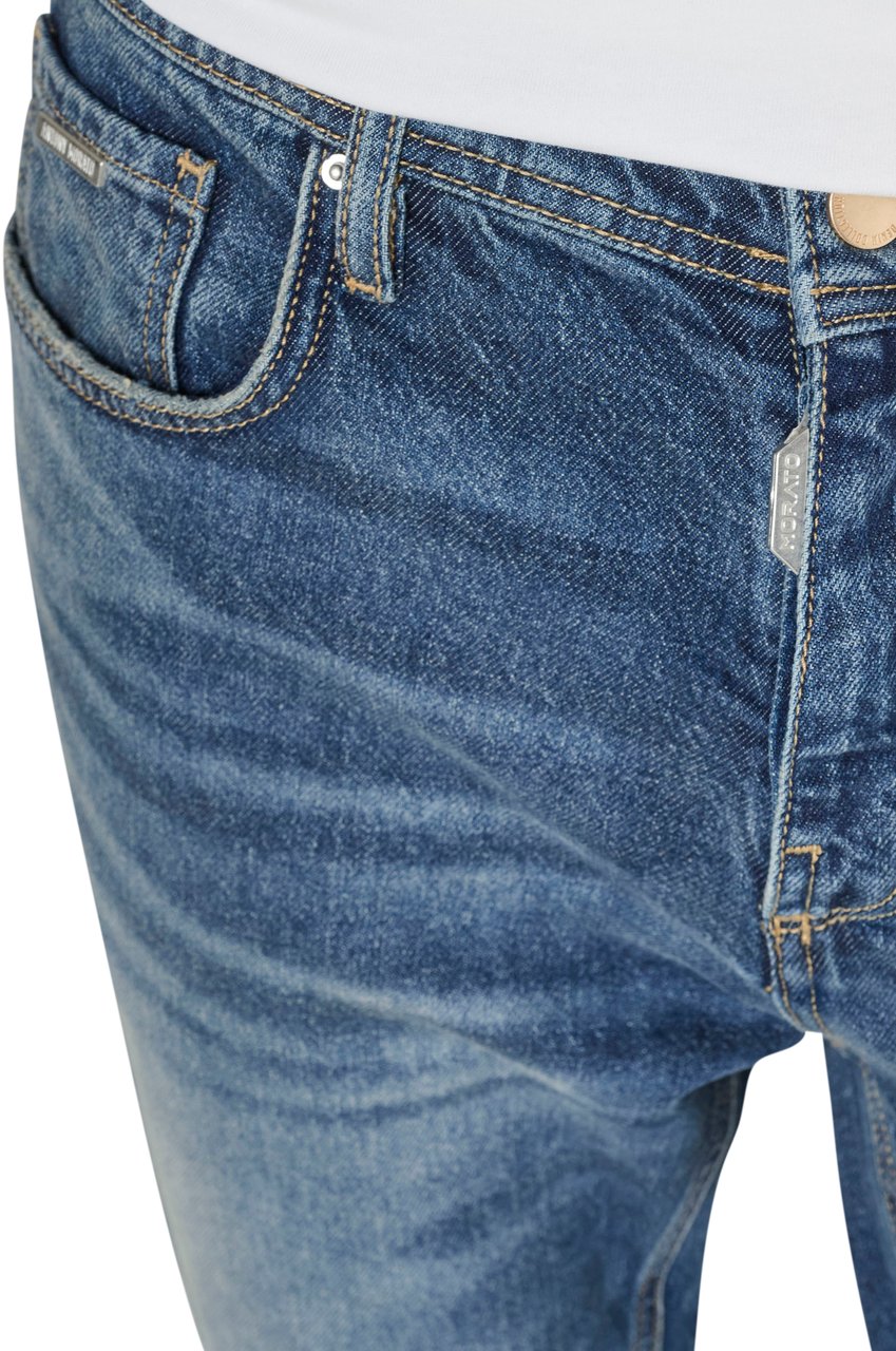 Antony Morato JEANS JIMI SLIM CROPPED FIT IN RIGID DEEP SKY DENIM Blauw