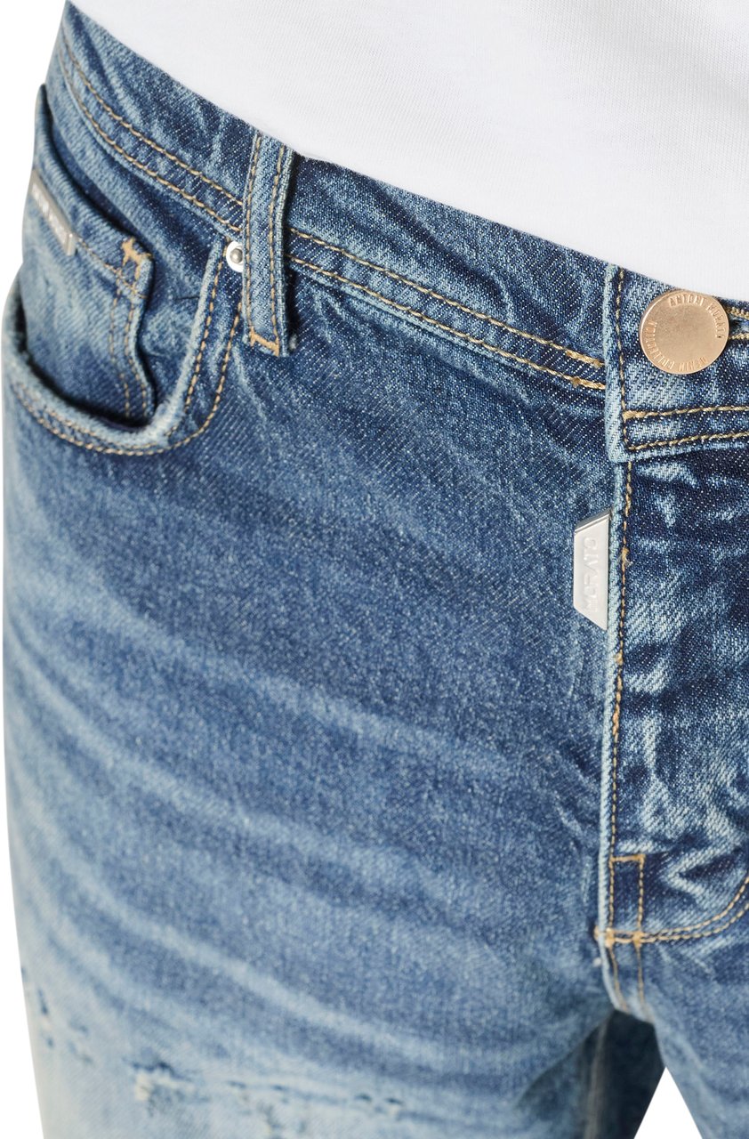 Antony Morato JEANS JIMI SLIM CROPPED FIT IN RIGID DEEP SKY DENIM Blauw