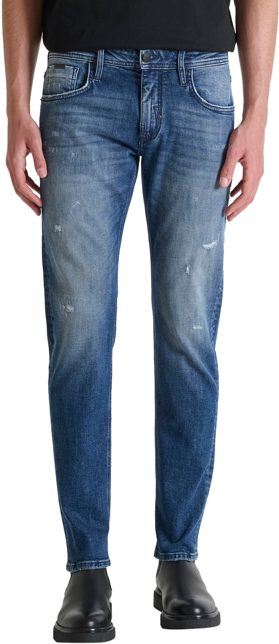 Antony Morato JEANS METAL KURT COMFORT TAPERED FIT IN ICONIC BLUE STAY BLUE DENIM Blauw