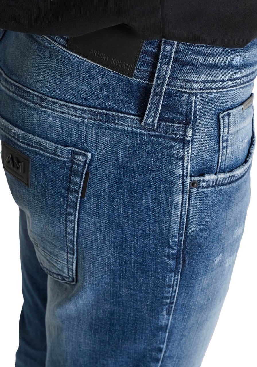 Antony Morato JEANS METAL KURT COMFORT TAPERED FIT IN ICONIC BLUE STAY BLUE DENIM Blauw