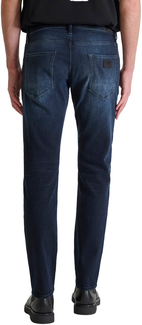 Antony Morato JEANS METAL KURT COMFORT TAPERED FIT IN ICONIC BLUE BLACK DENIM Blauw