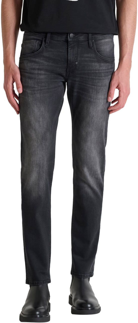 Antony Morato JEANS METAL KURT COMFORT TAPERED FIT IN ICONIC BLACK BLACK DENIM Zwart