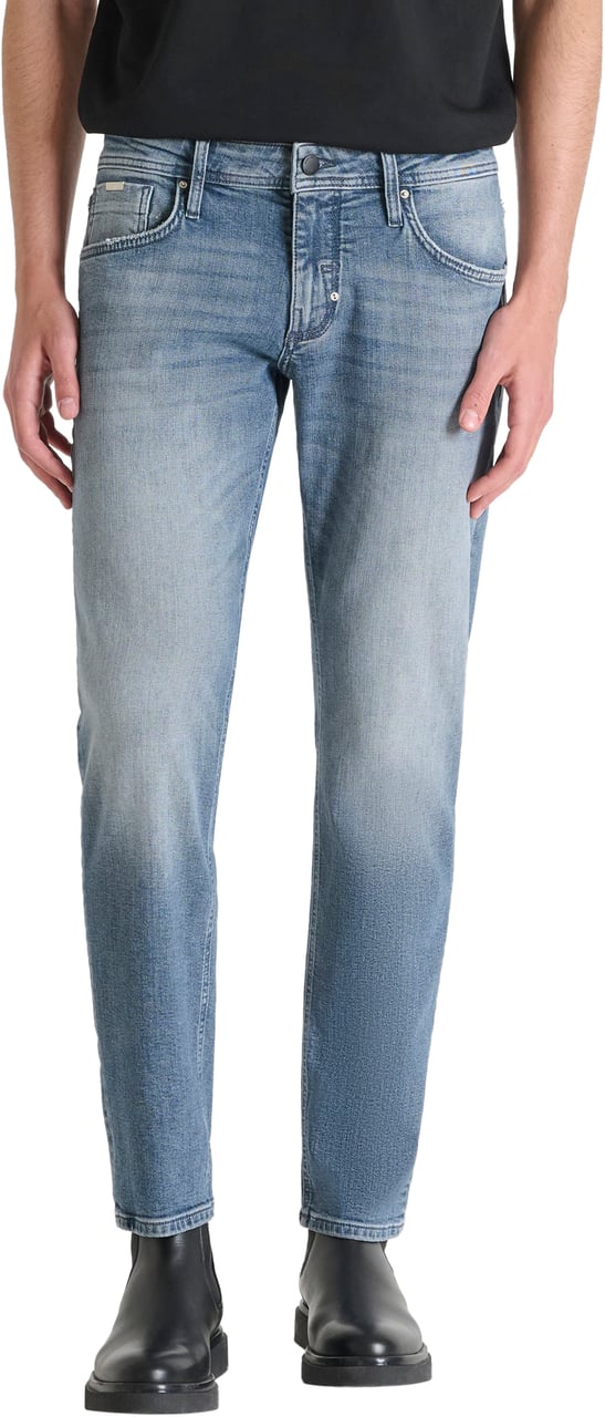 Antony Morato JEANS METAL KURT COMFORT TAPERED FIT IN ICONIC BLUE OD DENIM Blauw