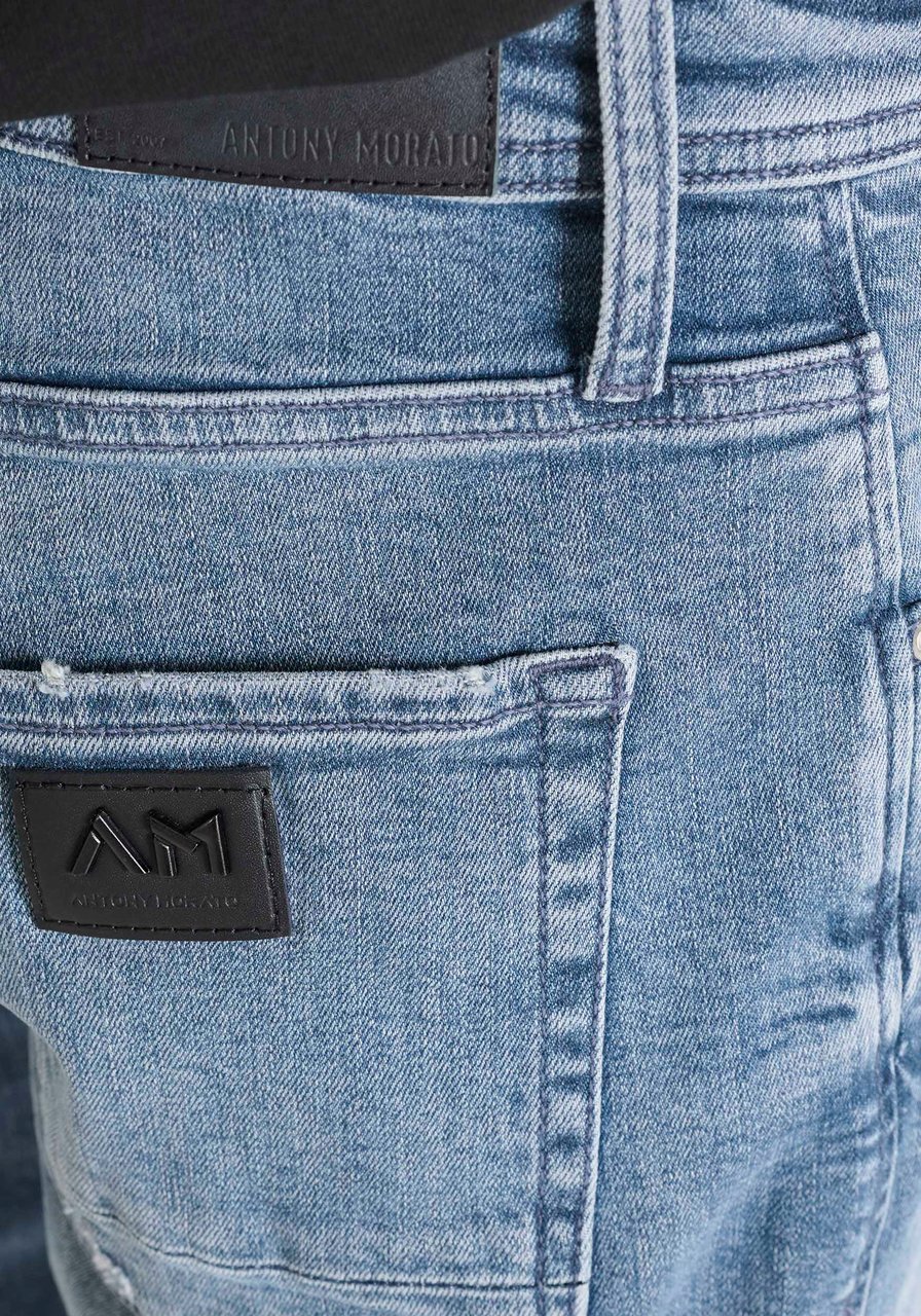 Antony Morato JEANS METAL KURT COMFORT TAPERED FIT IN ICONIC BLUE OD DENIM Blauw