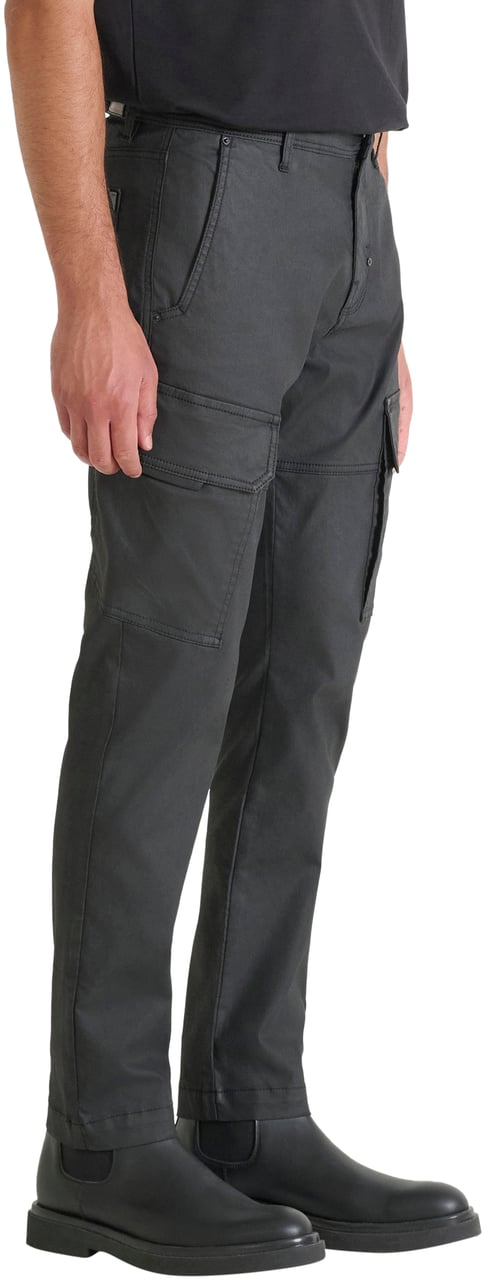Antony Morato JEANS SIMON SLIM FIT IN BLACK COATED DENIM Zwart