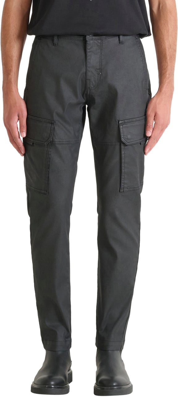 Antony Morato JEANS SIMON SLIM FIT IN BLACK COATED DENIM Zwart