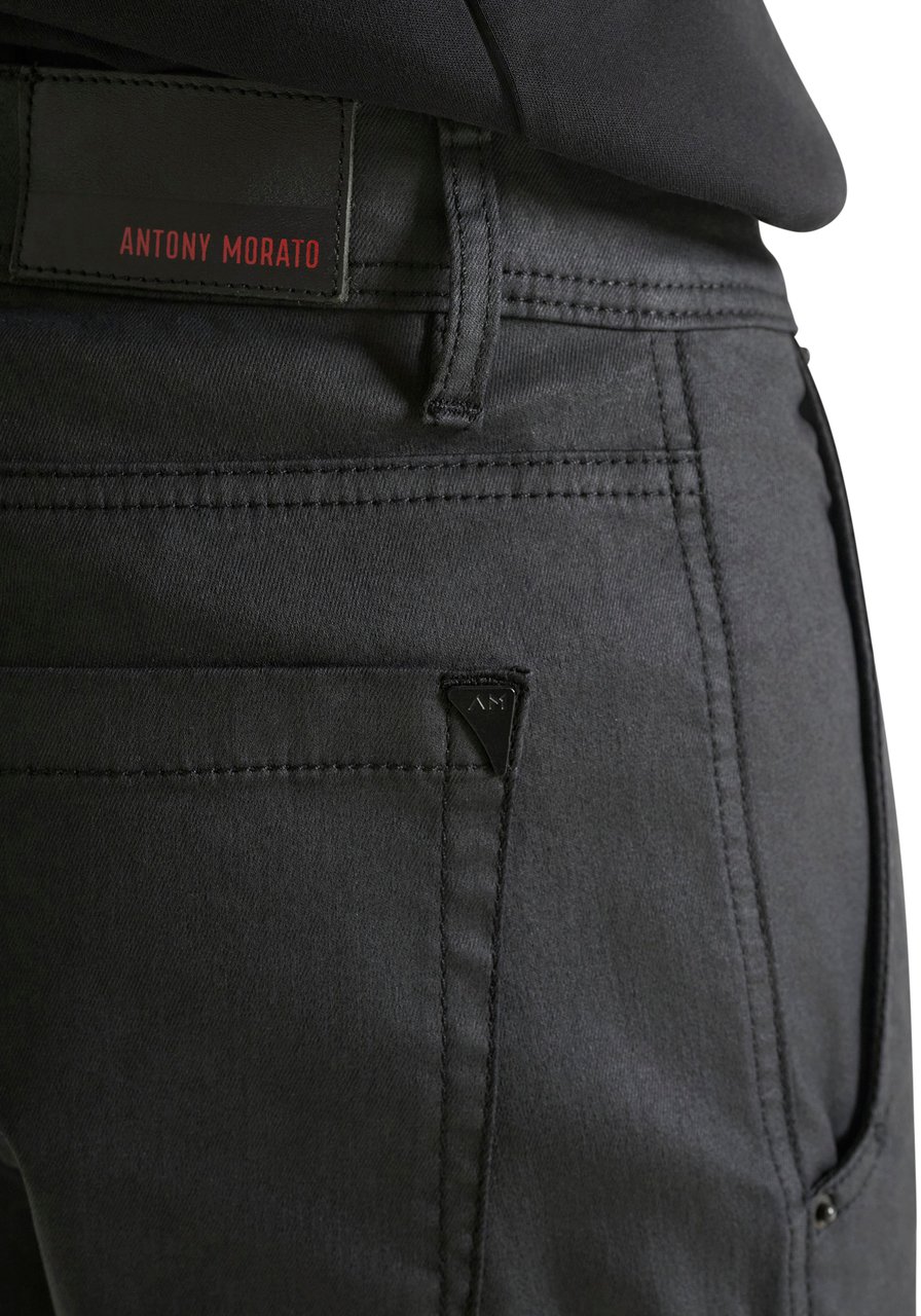 Antony Morato JEANS SIMON SLIM FIT IN BLACK COATED DENIM Zwart