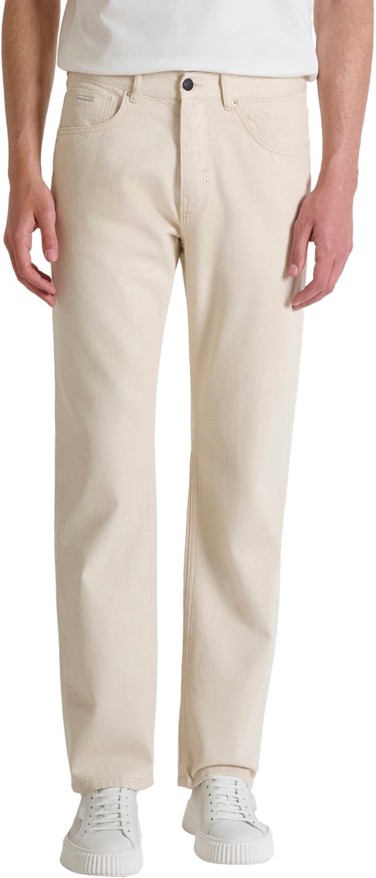 Antony Morato JEANS LIAM REGULAR STRAIGTH FIT IN NATURAL COTTON DENIM Beige