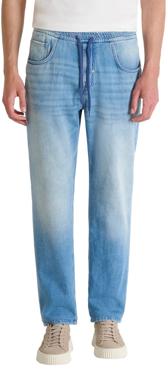 Antony Morato JEANS EDDY REGULAR STRAIGHT FIT IN BLUE DENIM Blauw