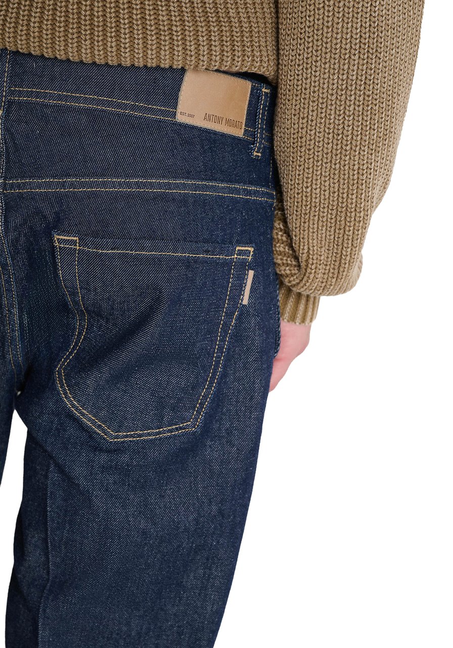Antony Morato DENIM CHINOS RAY SLIM ANKLE LENGHT FIT IN COMFORT RAW BLUE DENIM Blauw