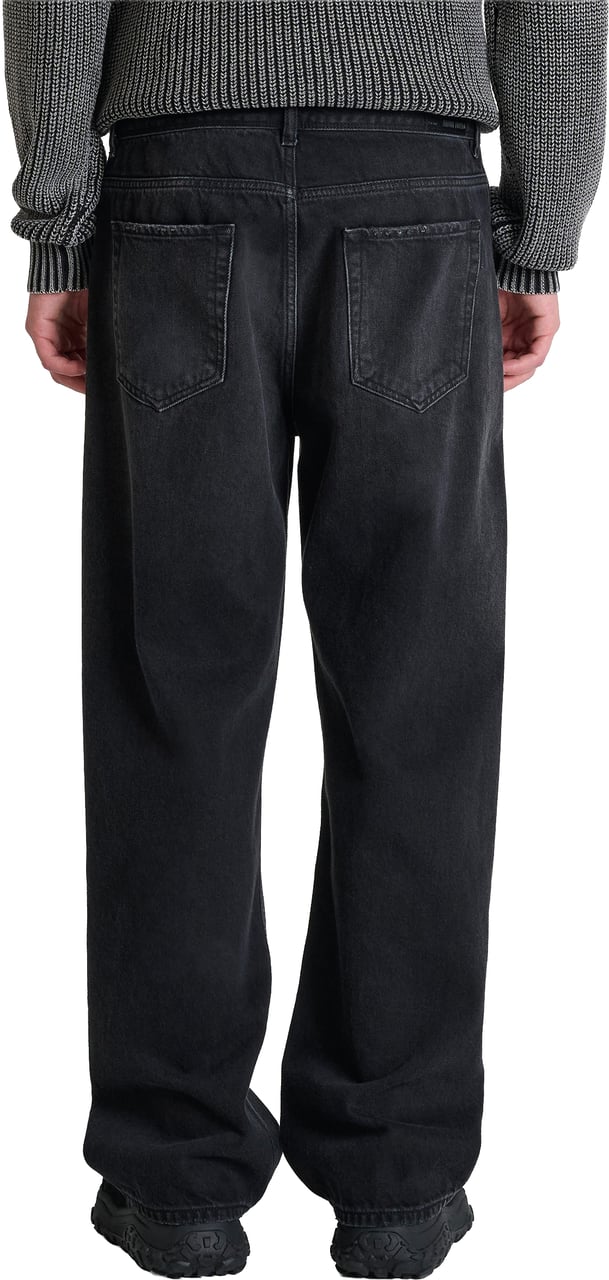 Antony Morato JEANS JAMES WIDE LEG FIT IN BLACK-BLACK DENIM Zwart