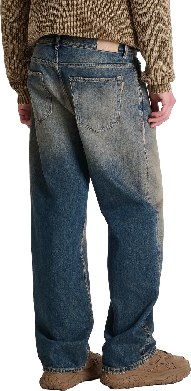 Antony Morato JEANS JAMES WIDE LEG FIT IN BLUE DENIM OVERDYED Blauw