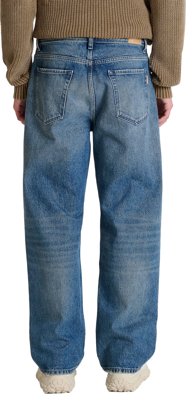 Antony Morato JEANS JAMES WIDE LEG FIT IN BLUE DENIM OVERDYED Blauw
