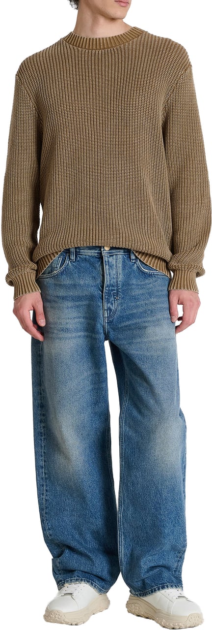 Antony Morato JEANS JAMES WIDE LEG FIT IN BLUE DENIM OVERDYED Blauw