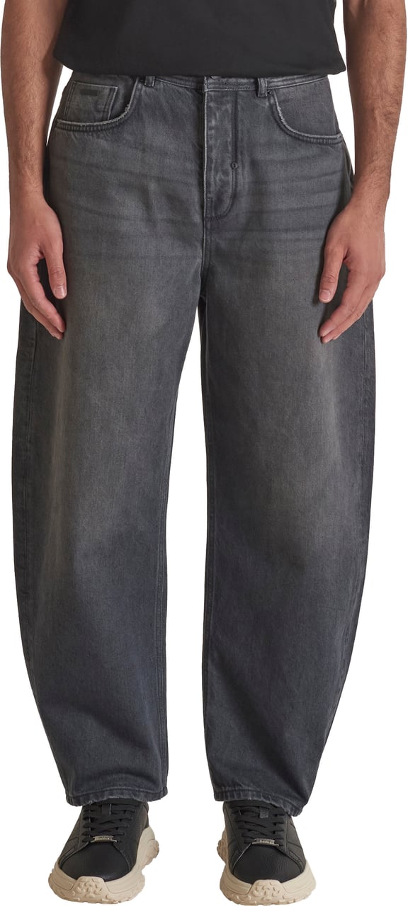 Antony Morato JEANS REED RELAXED CURVED LEG FIT IN OVERDYED MAGIC GREY DENIM Grijs