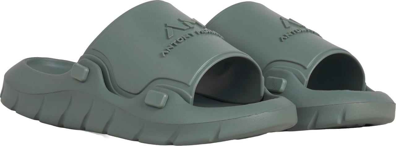 Antony Morato SLIPPER HOLBOR IN RUBBER.3D LOGO RELIEF ON UPPER.LIGHT EVA SOLE Groen