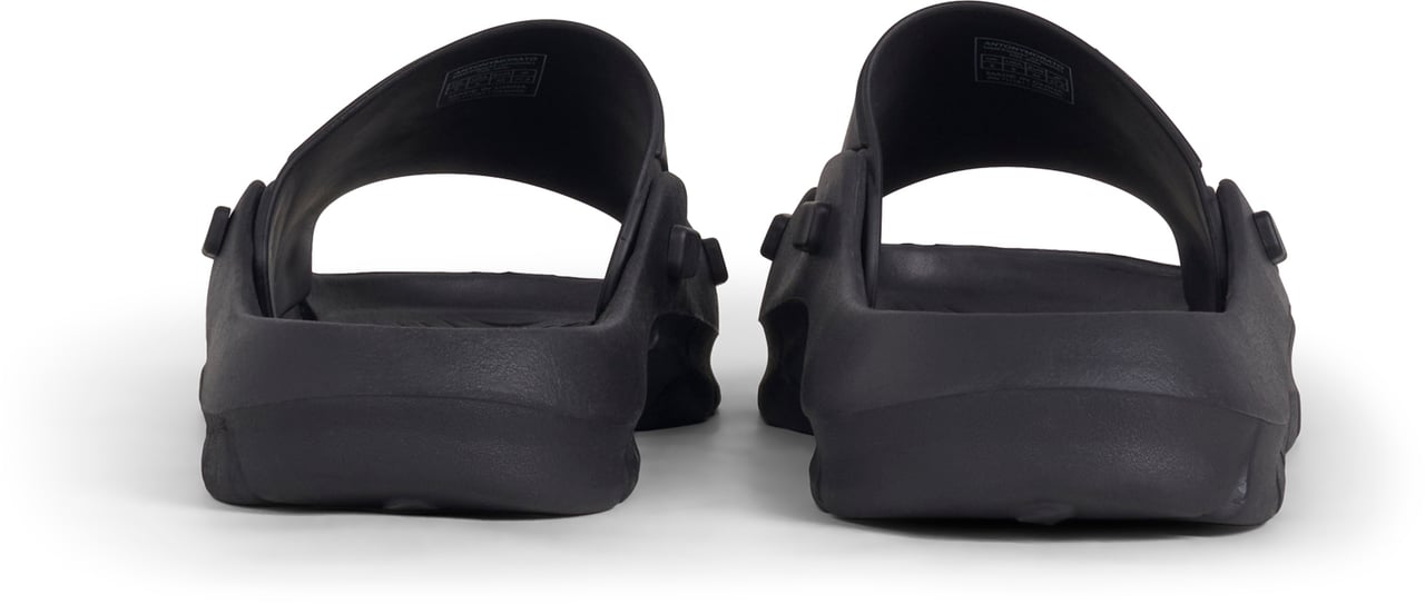 Antony Morato SLIPPER HOLBOR IN RUBBER.3D LOGO RELIEF ON UPPER.LIGHT EVA SOLE Zwart
