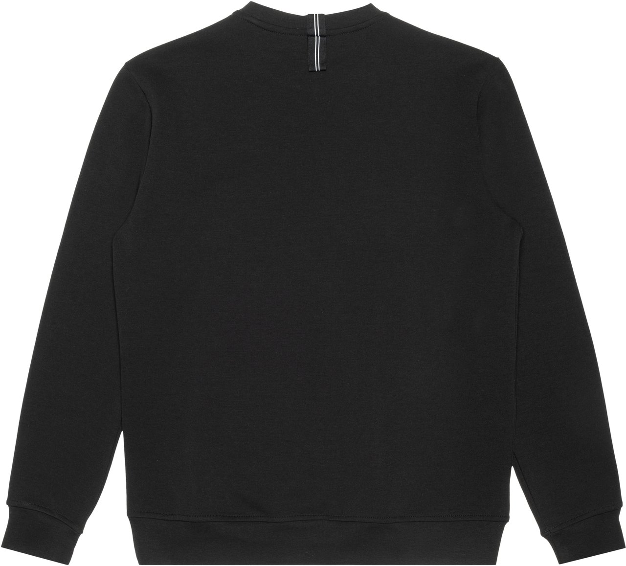 Antony Morato SLIM FIT SWEATSHIRT WITH LOGO PLAQUE AND RUBBERIZED BASE Zwart