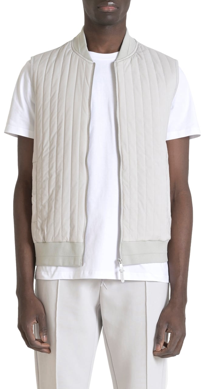 Antony Morato SWEATSHIRT REGULAR FIT IN INTERLOCK COTTON BLEND FABRIC WITH LIGTH ECOPADDING SORONA AURA Wit