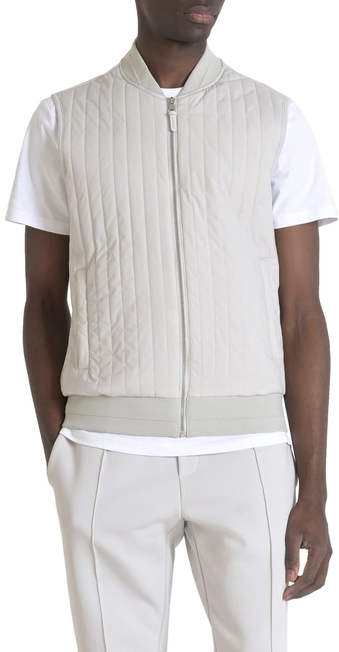 Antony Morato SWEATSHIRT REGULAR FIT IN INTERLOCK COTTON BLEND FABRIC WITH LIGTH ECOPADDING SORONA AURA Wit