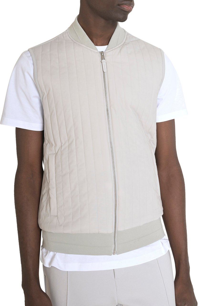Antony Morato SWEATSHIRT REGULAR FIT IN INTERLOCK COTTON BLEND FABRIC WITH LIGTH ECOPADDING SORONA AURA Wit