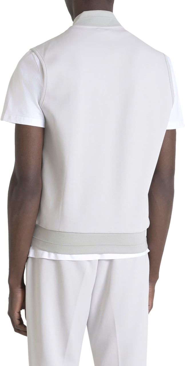 Antony Morato SWEATSHIRT REGULAR FIT IN INTERLOCK COTTON BLEND FABRIC WITH LIGTH ECOPADDING SORONA AURA Wit