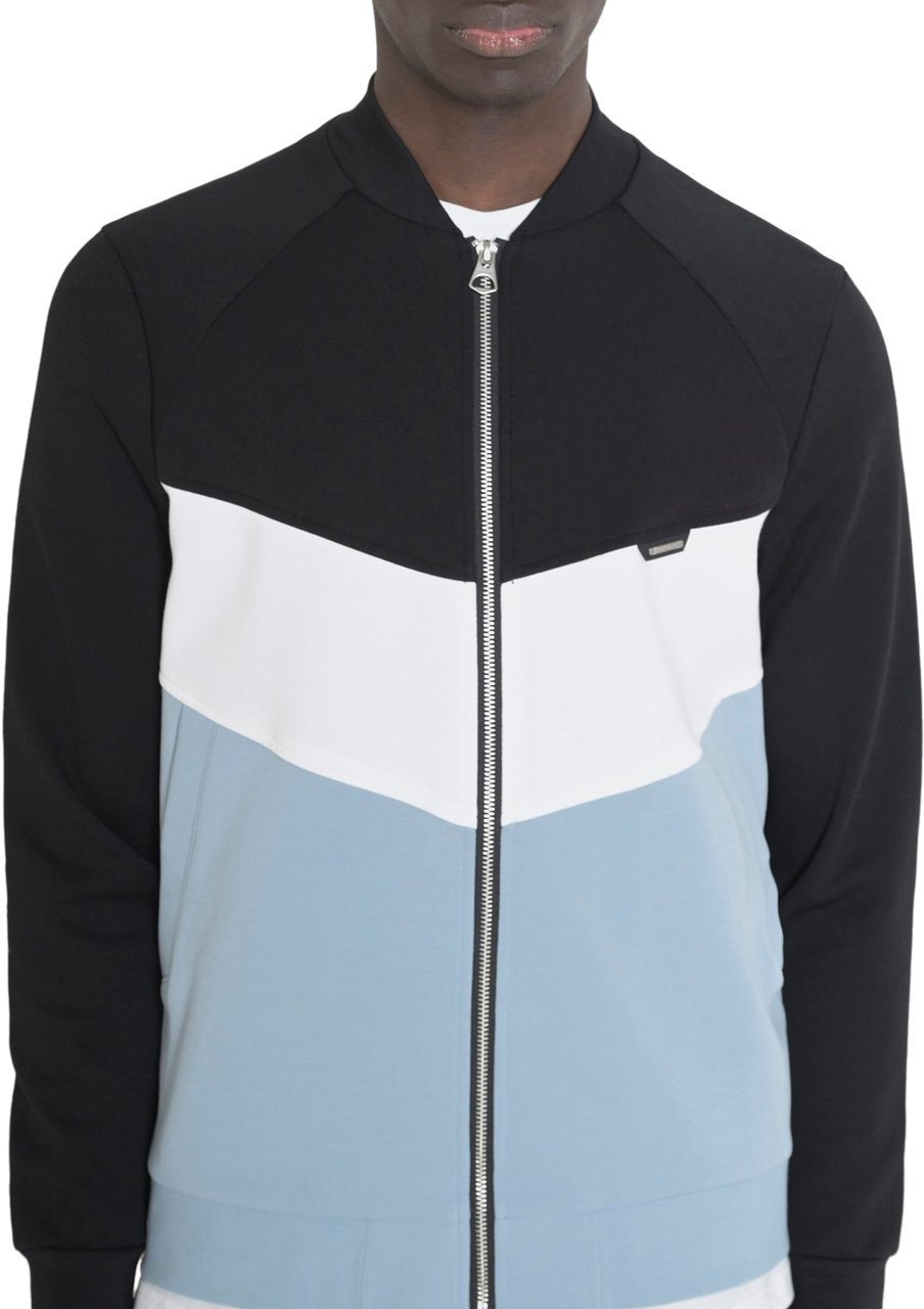 Antony Morato SWEATSHIRT REGULAR FIT IN INTERLOCK COTTON BLEND FABRIC WITH LOGOED RUBBER PATCH Zwart