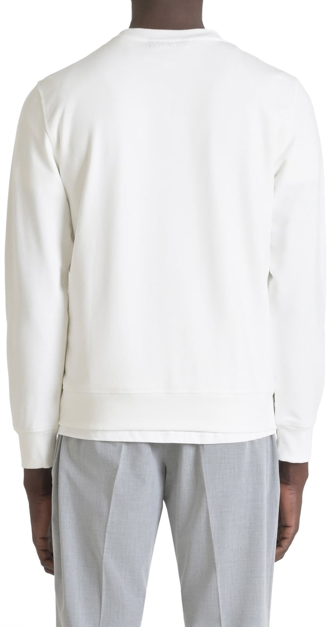 Antony Morato SWEATSHIRT REGULAR FIT IN SUSTAINABLE COTTON BLEND FABRIC WITH SILVER REFLECTIVE PRINT Beige