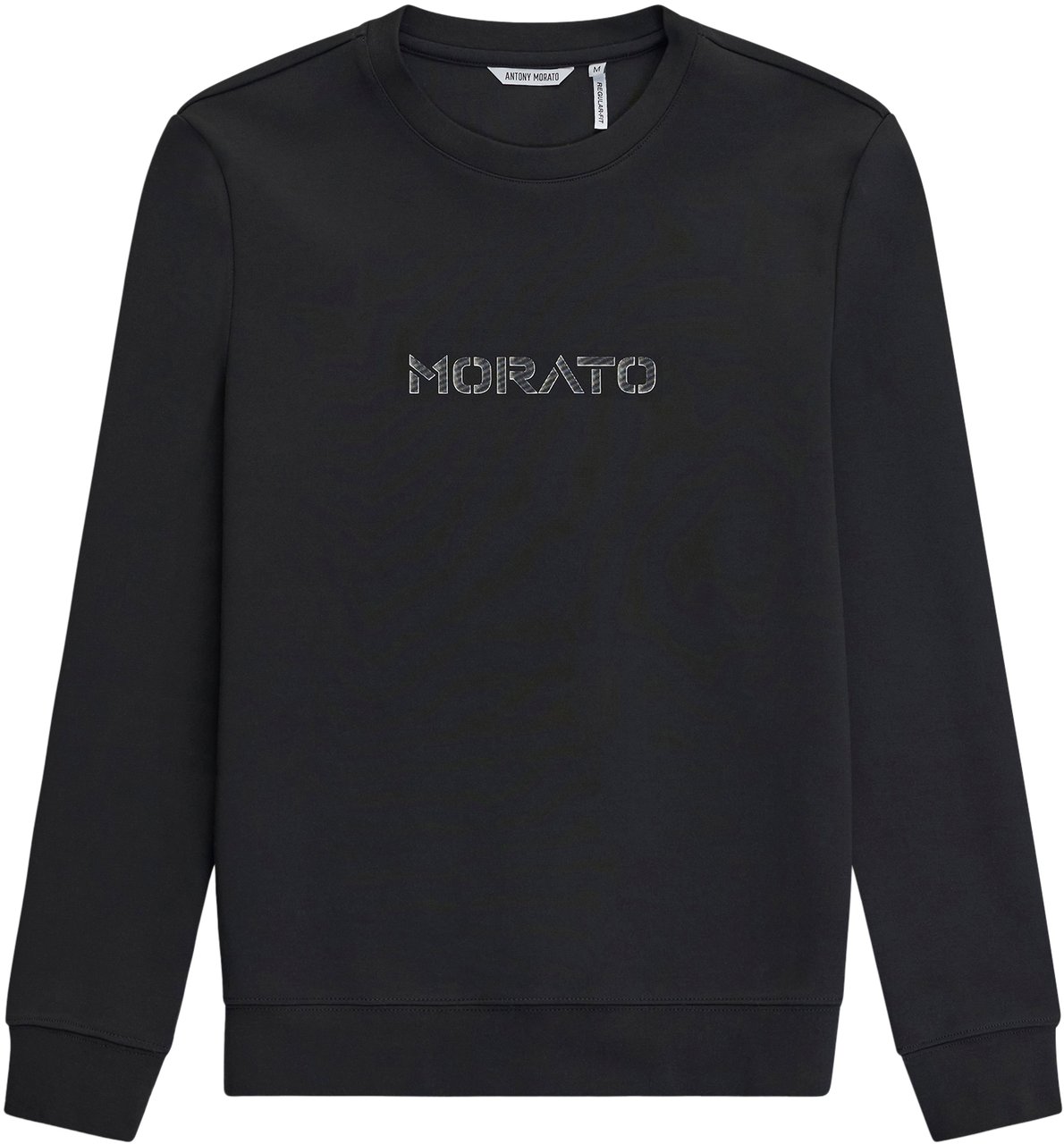 Antony Morato SWEATSHIRT REGULAR FIT WITH INJECTION PRINT Zwart