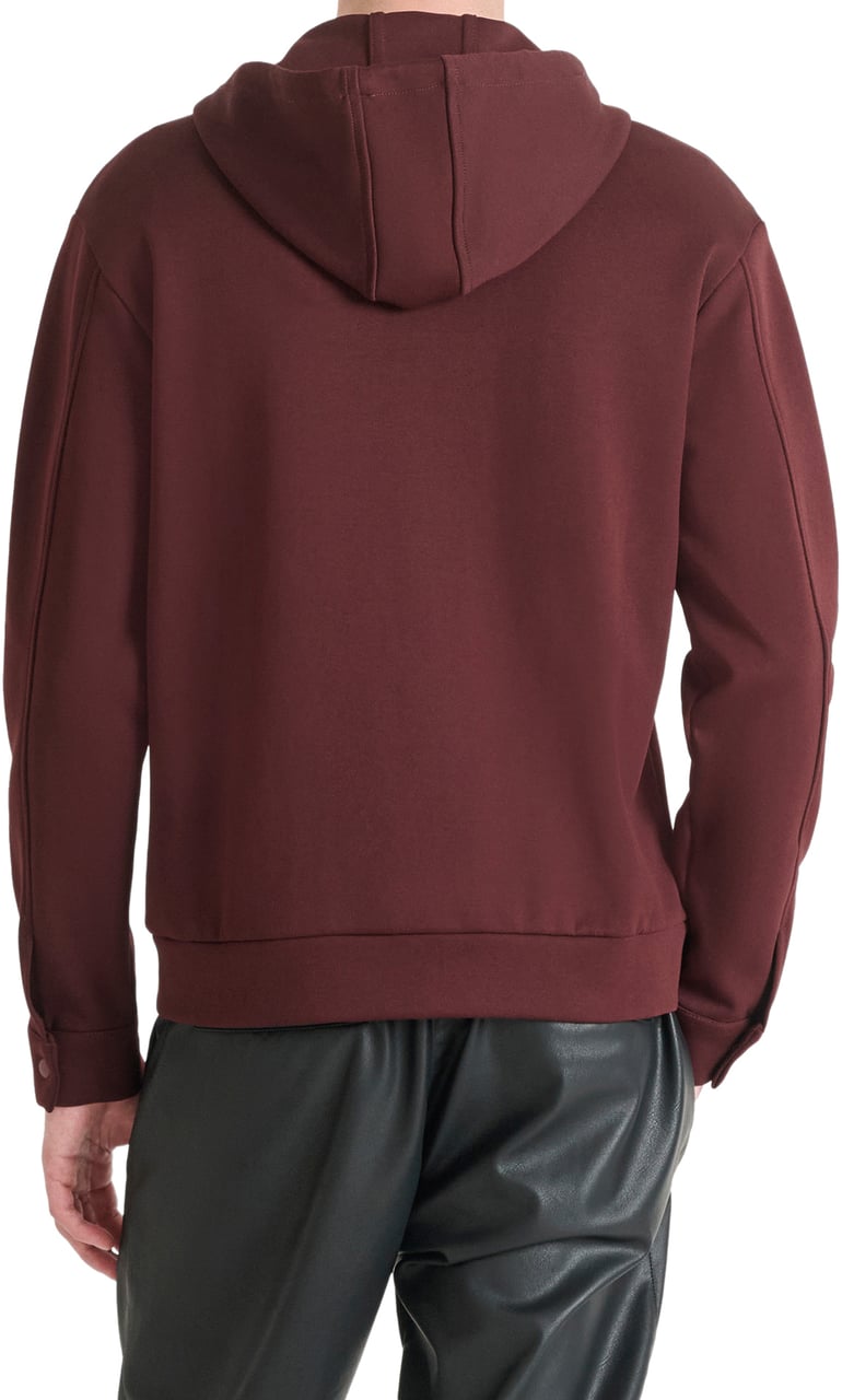 Antony Morato HOODIE REGULAR FIT WITH RUBBER TIGER PATCH Rood