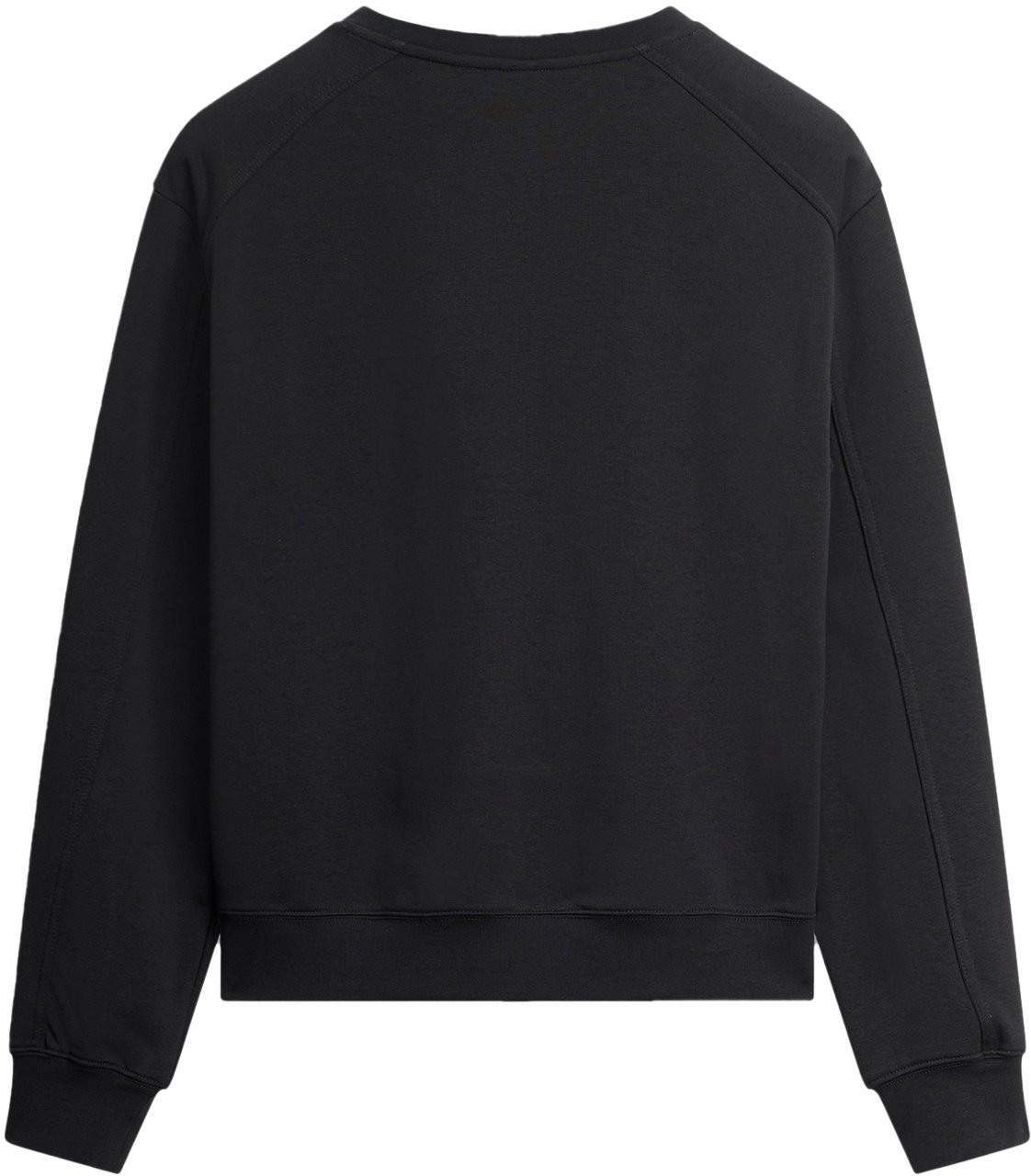 Antony Morato SWEATSHIRT RELAXED FIT WITH RUBBER FLOCK LOGO PRINT Zwart