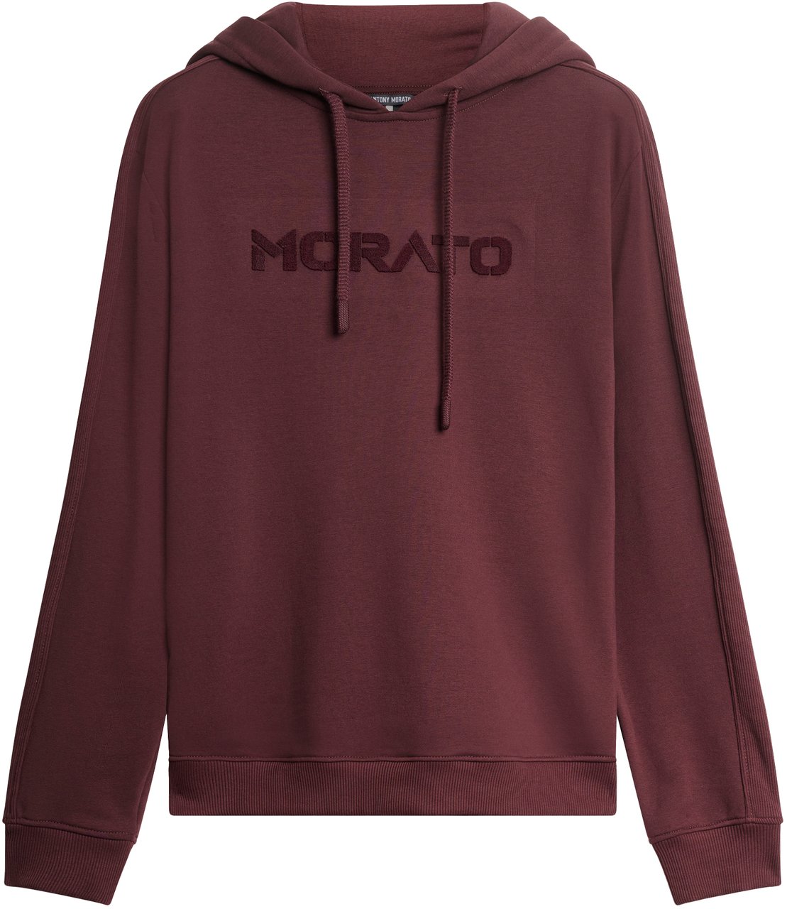 Antony Morato HOODIE RELAXED FIT WITH SPONGE LOGO PRINT Rood