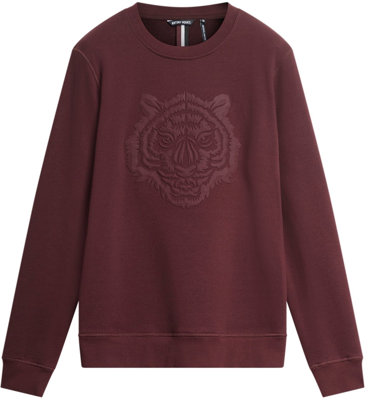 Antony Morato SWEATSHIRT REGULAR FIT WITH RUBBER PRISM SHAPE PRINT Rood