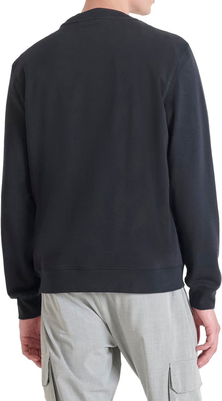 Antony Morato SWEATSHIRT REGULAR FIT WITH RUBBER PRISM SHAPE PRINT Blauw