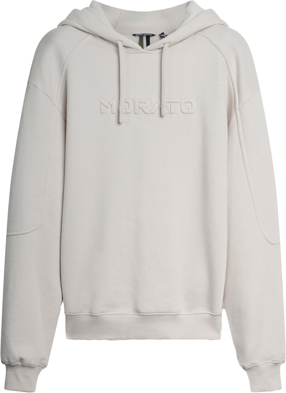 Antony Morato HOODIE BOXY FIT WITH EMBOSSED LOGO Beige