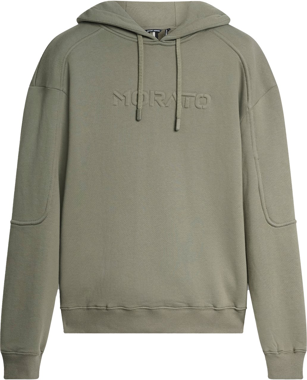 Antony Morato HOODIE BOXY FIT WITH EMBOSSED LOGO Groen