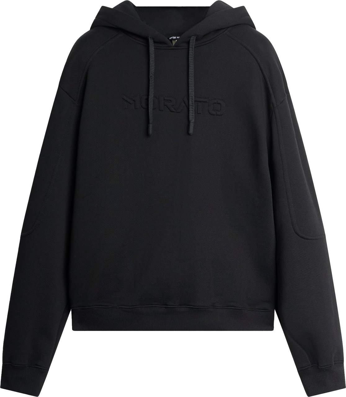 Antony Morato HOODIE BOXY FIT WITH EMBOSSED LOGO Zwart